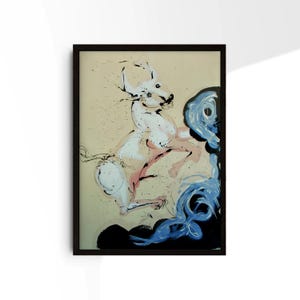 Salvador Dali Taurus Art Print – Zodiac Wall Decor – Surreal Astrology Poster – Taurus Star Sign Gift – Surrealist Artwork #D2
