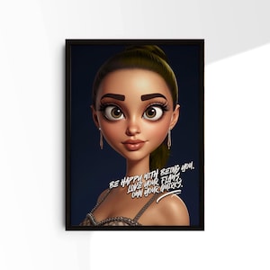 Ariana Grande Poster – Pop Star Wall Art – Music Icon Print – Celebrity Poster – Singer Room Decor – Gift for Her – Art for Wall #20