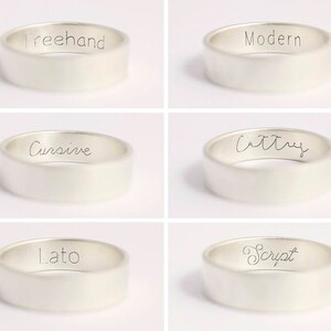 Unique Platinum Engagement Ring//Woodland Wedding Ring//Diamond Wedding Band//Simple Platinum Ring//Size 6 Ring//7mm Wedding image 5