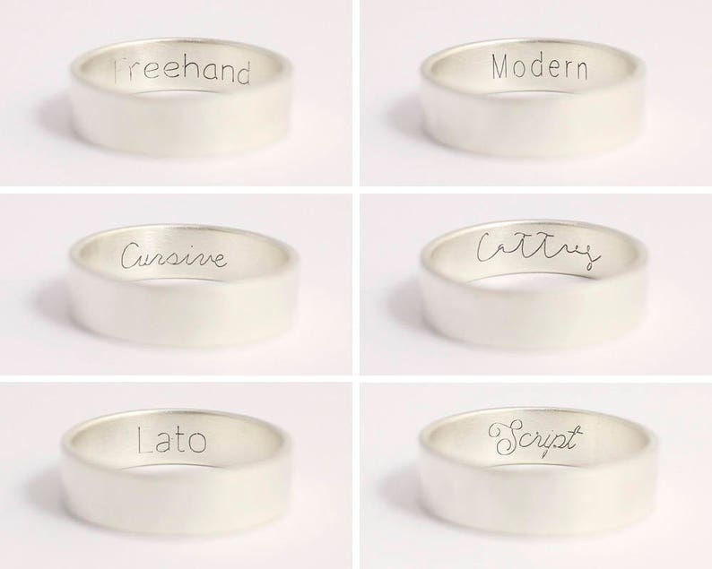 Unique Platinum Engagement Ring//Woodland Wedding Ring//Diamond Wedding Band//Simple Platinum Ring//Size 6 Ring//7mm Wedding image 5