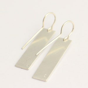 Drop Earrings in Sterling Silver with Power Poles image 4