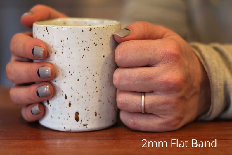 Men/'s or Women/'s Wedding Band Dainty Rose Gold Wedding Ring Made From Eco-friendly Gold