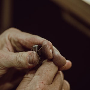 Dainty Rose Gold Wedding Ring Made From Eco-friendly Gold. Men's or Women's Wedding Band image 7