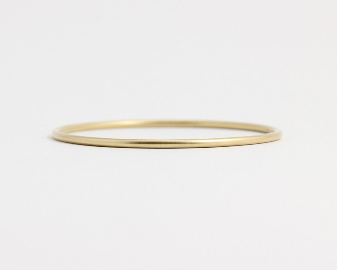 Bangles Design Round Simple Simple Rounded Bangle: Handmade New Zealand Yellow Gold - Etsy