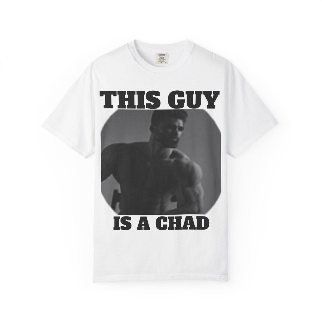 Chad Men This Guy is a Chad T-shirt | Vintage Photo Muscle Meme - Etsy