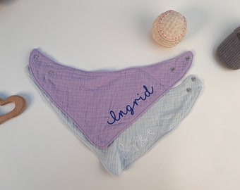 Embroidered baby bib, More comfortable,bib with name, baby accessories,Baby Gifts,Muslin Bib,Gifts for Boys