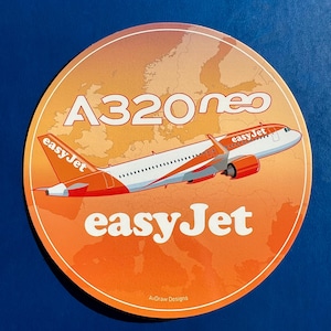 easyJet Airbus A320 NEO vinyl stickers