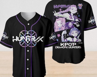 Kpop Demon Hunters Girls Baseball Jersey, Kpop Demon Hunter Merch Pin, Jinu Shirt, Kpop Huntrix Merch, Saja Mira, Demon Hunters Tiger