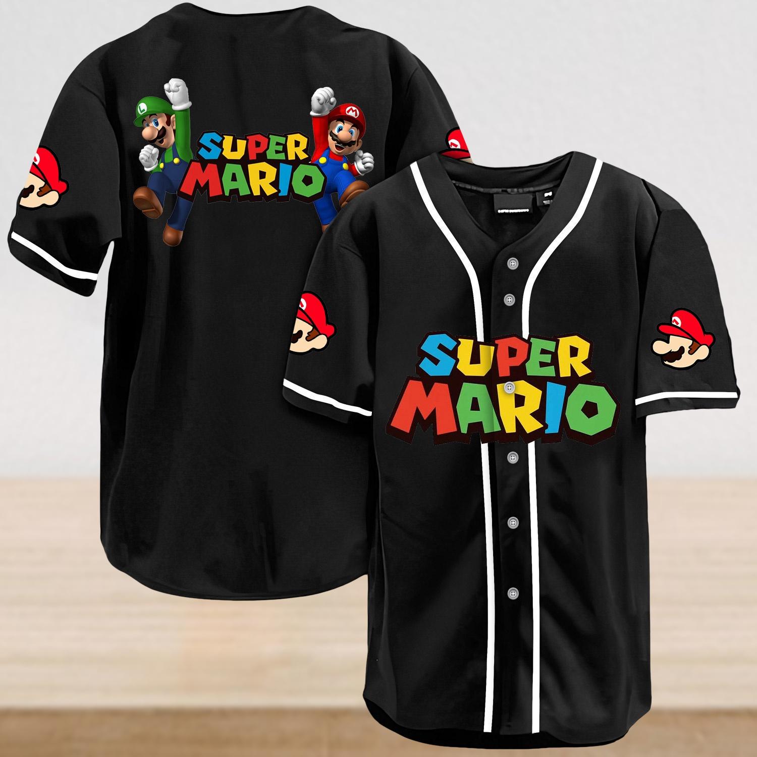 Discover Super Mario 2026 Baseball Jersey, Super Mario Bros Shirt, Super Daddio Shirt