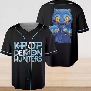 デーモンハンタータイガー野球ユニフォーム、ダーピー・ザ・タイガー・アンド・バードKポップデーモンハンターシャツ、ハンタータイガーファンギフト、Kポップサジャボーイズシャツ