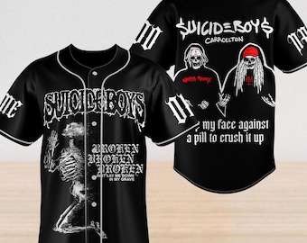 Personalized Suicideboy Baseball Jersey, Suicideboy G59 Baseball Shirt, Greyday Tour Shirt, City Morgue Shirt, Music Tour 2025 Gift