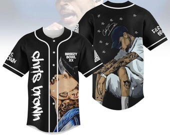 Chris Brown Breezy Bowl XX Tour 2025 Baseball Jersey, Breezy Bowl Jersey Shirt, Chris Brown Baseball Shirt, Chris Brown Gift For Fan