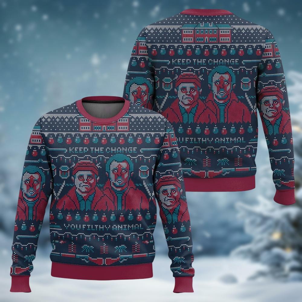 Discover Home Alone Wet Bandits Christmas Ugly Sweater, Sticky Bandits Sweater, Kevin McCallister Xmas Sweater, Funny Christmas Movie Gift