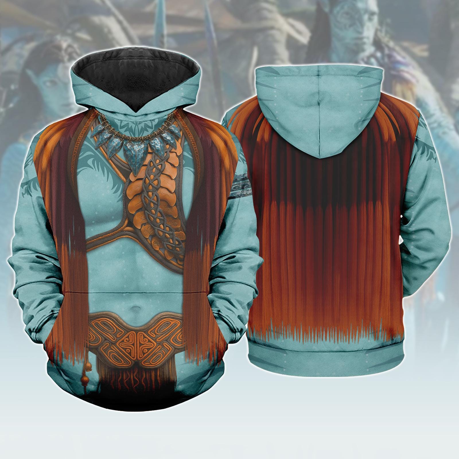 Discover Tonowari 3D Hoodie, Avatar Costume, The Way of Water Cosplay Hoodie, Animal Kingdom The World of Avatar, Pandora Omaticaya 3D Hoodie