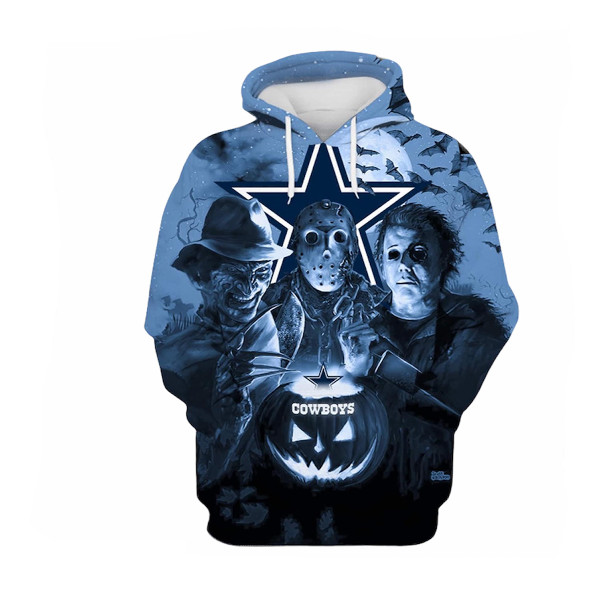 Discover Cowboys Horror Night 3D Full Printed Hoodie