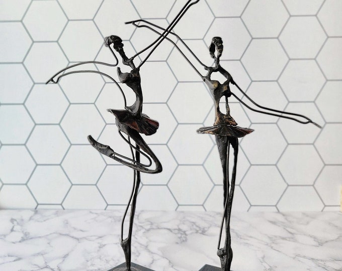 Abstract Sculptuur, Moderne Kunst Beeldjes, Ballerina Beeldje Standbeeld Sculptuur Moderne Kunst Balletdanser Beeldjes Hars Tafelblad Decoratie for Thuis Woonkamer Dansstudio Decor Danser Geschenken,H
