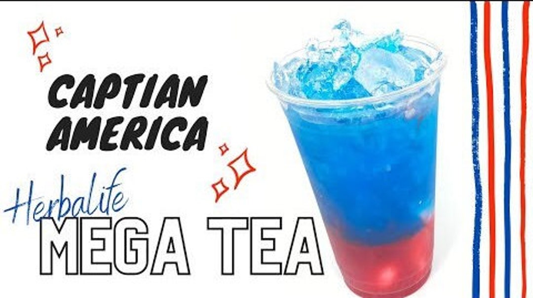Mega Tea Kit Red White and Blue Mega Tea 4th of July Captain America - Etsy