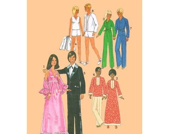 Vintage Simplicity 7737 11 1/2 inch doll sewing pattern - also 12 inch dolls