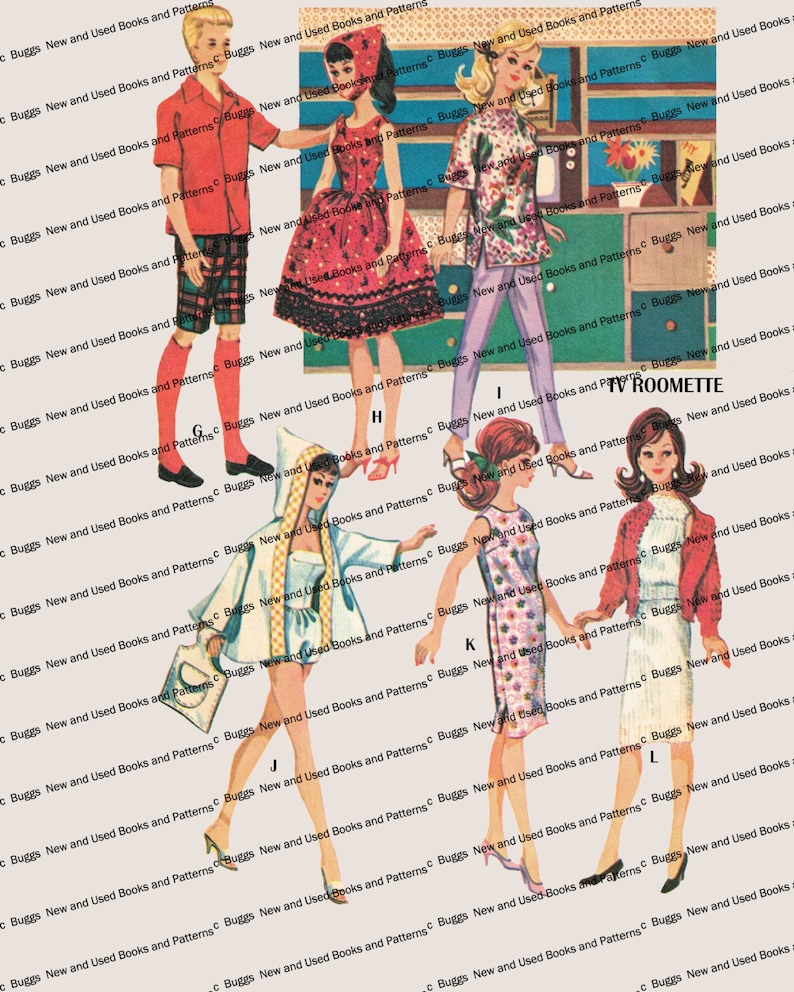 Vintage Mccalls 6901 Doll Sewing Pattern for 11 1/2 Inch and 12 Inch