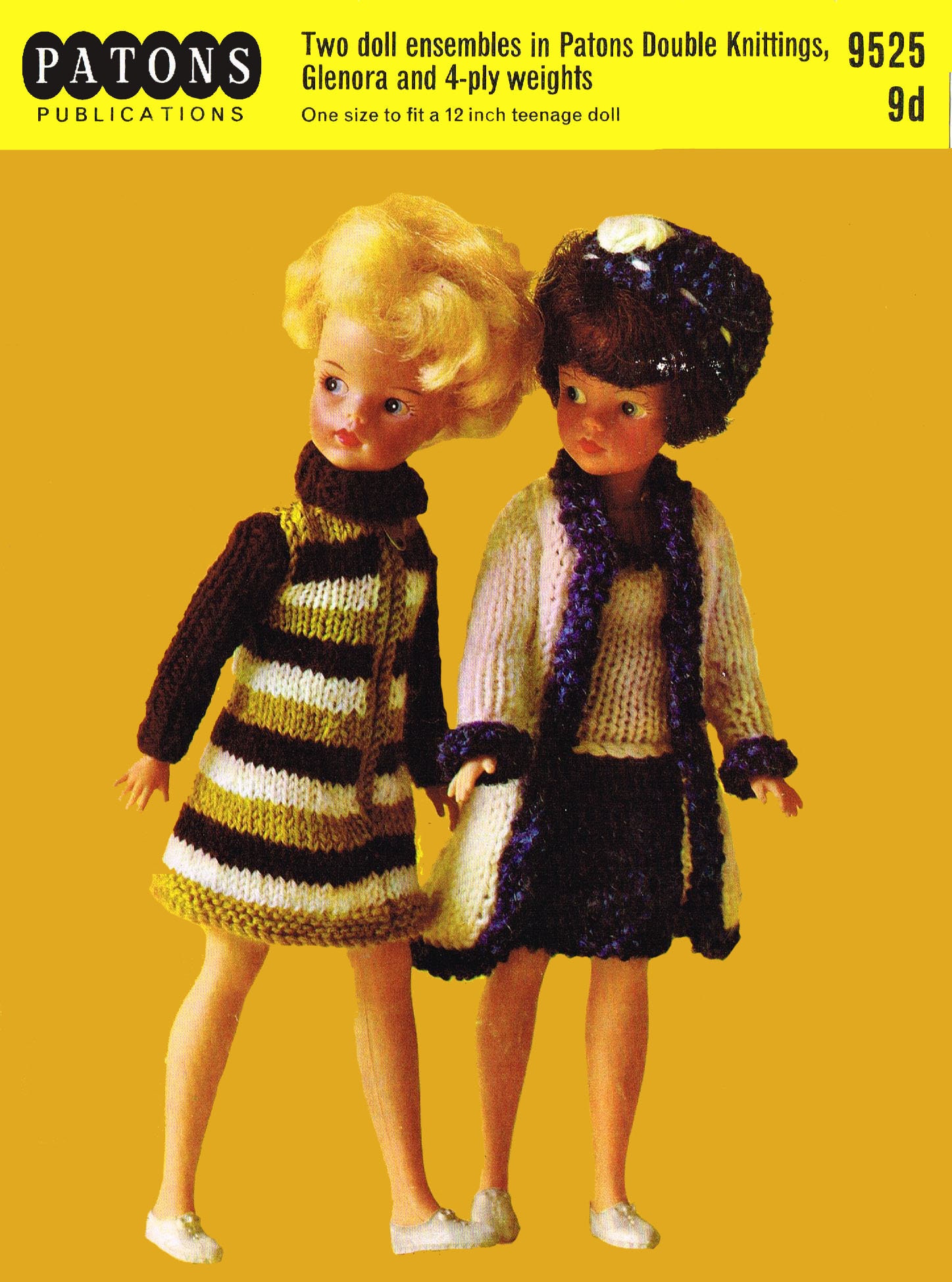 1965 Sindy Doll Knitting Patterns PDF or Other 12 Inch Doll Vintage Etsy UK