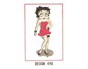 Modello di cucito per bambola Betty Boop da 19 pollici - PDF