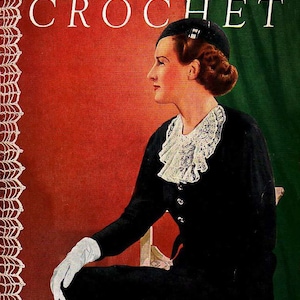 1940&#39;s Vintage Paris Sponsors Crochet Pattern Book - PDF file