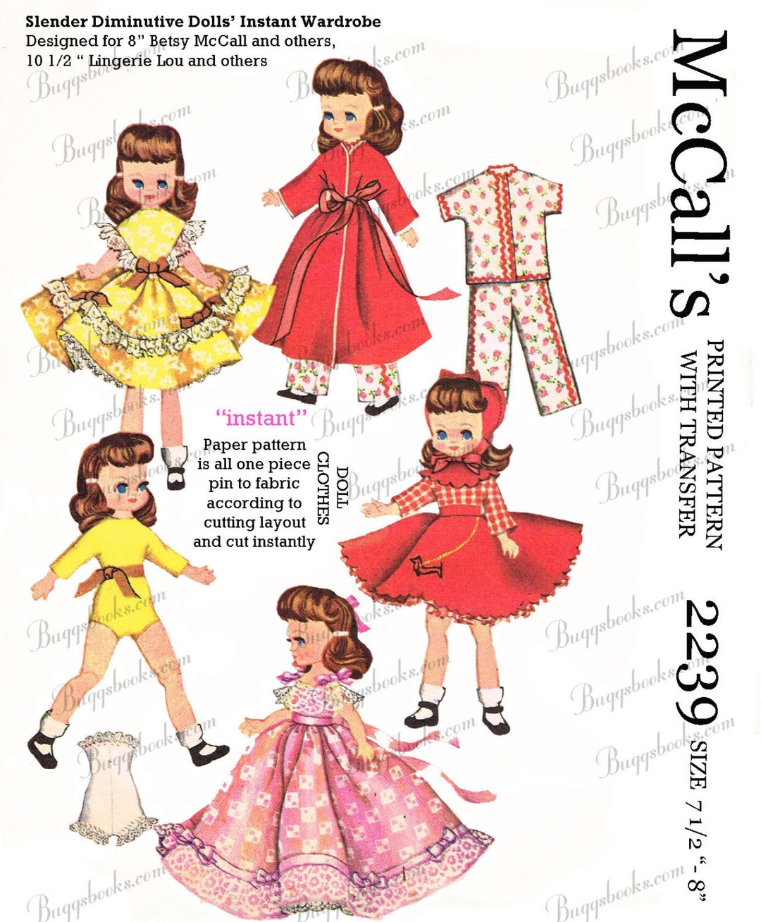 Vintage Mccalls 2239 for 7 1/2 - 8