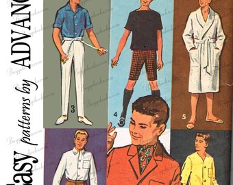 Vintage Advance 2899 Ken Doll Sewing Pattern - PDF Pattern