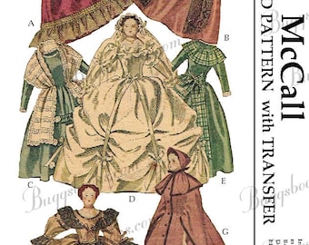 1940's - 1292 - Costumes for Godey Lady Book Dolls & Doll Sewing PDF pattern