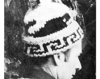 White Buffalo 150 - Cappello con grafico balena per adulto, modello lavorato a maglia
