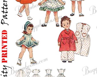 Vintage 3728 degli anni '50 - Cartamodello Toni Doll Clothes da 16" - PDF
