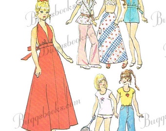 For 11 1/2 inch dolls such as Barbie, Julia, Maddie Mod and Dusty - pattern 6697 - PDF pattern - 1960's