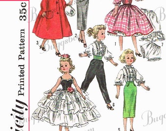 Simplicity 2293- 21 inch Revlon, Dollikin, Cissy and sweet sue doll clothes sewing patterns