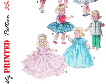 Reproduced Simplicity 1809 - for 8 inch dolls like alexander-kins, ginny and muffie