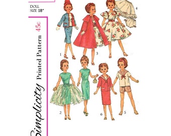 VIntage Simplicity 3252 - for 18 inch Miss Revlon and Cissy - Doll sewing patterns