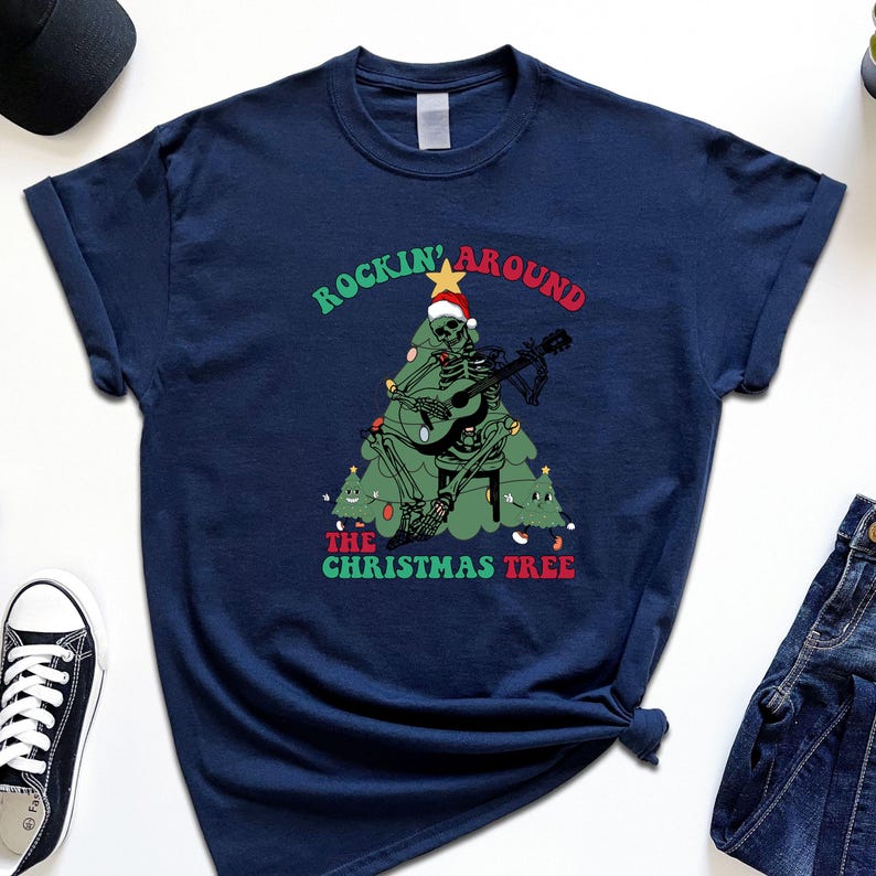 Christmas Rockin Shirt Rockin' Around the Christmas Tree Shirt, Gift