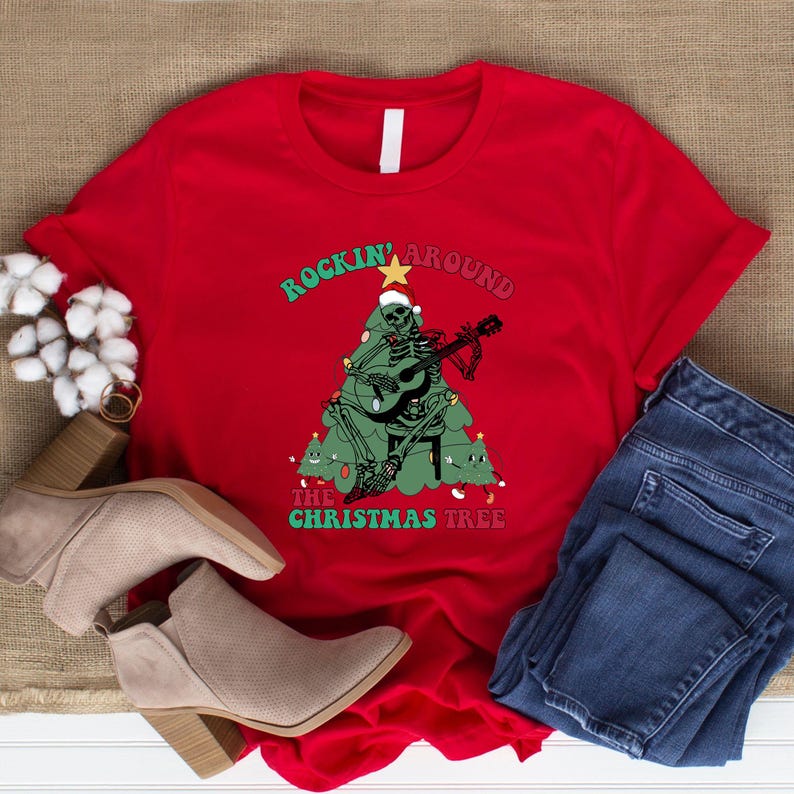 Christmas Rockin Shirt Rockin' Around the Christmas Tree Shirt, Gift