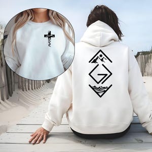 God Is Greater Than The Highs And Lows Hoodie,Christian Shirt,Cross on Sleeve,Couples Gift,God is Greater Than The Highs and Lows Sweatshirt