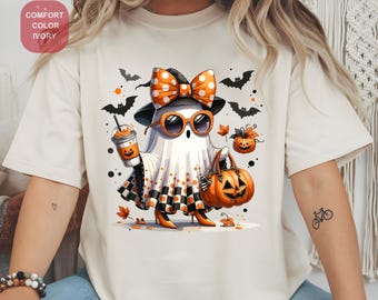 Ghost Halloween T-Shirt, Spooky Season Tee