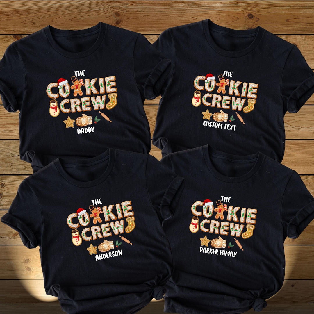 Gingerbread Crew Gingerbread Cookie Crew Shirt: Matching Christmas Family T-shirts - Etsy