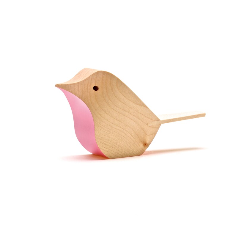 Orange Bird Wooden Miniature main image 1