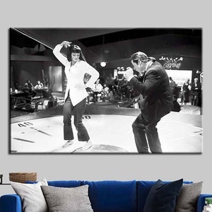 Pulp Fiction Dance Canvas Print, Pulp Fiction Dance Wall Art, Pulp Fiction Wall Decor, Pulp Fiction Glass Art, Pulp Fiction Home Decor