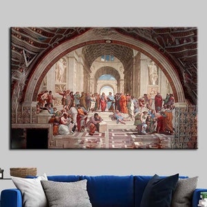 The School of Athens Canvas Print: Raphael Reproduction Art