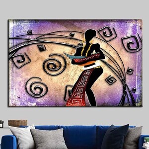 African Woman Canvas Print: Ethnic Wall Art