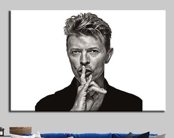 David Bowie &#39;Hush&#39; Canvas Art - Modern Wall Decor