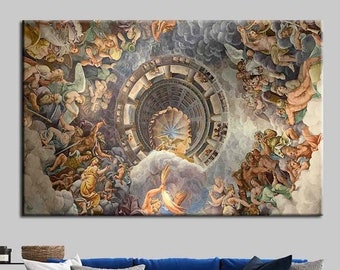 Impresión en lienzo de Zeus y Hera: Arte para el hogar de la mitología griega