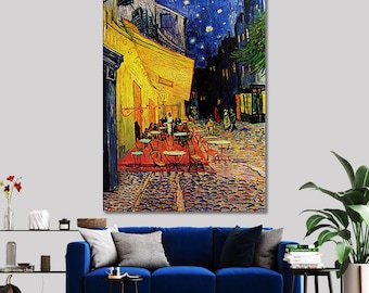 Van Gogh Cafe Terrace Night Canvas Print: Famous Modern Art Reproduction
