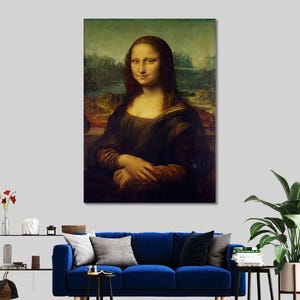 Mona Lisa Canvas Wall Art: Leonardo Da Vinci Reproduction