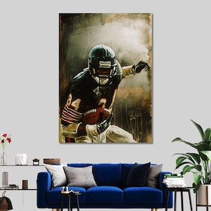 Walter Payton, Walter Payton Wall Art, Walter Payton Poster, Walter Payton Print, American Football Wall Art, American Football Poster,