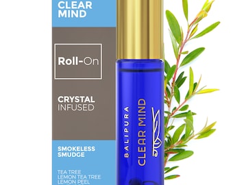 Crystal Aura Roll On, Clear Mind Aromatherapy, Stress Relief Gift